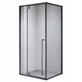 Sprchovací kút Hydrosan BS12A čierny sprchovací kút s krídlovými dverami 100 x 80 cm